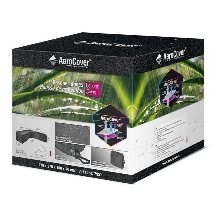 Aerocover Lounge Cover Trapeze 270x270x100 Cm 3 Aerocover Lounge Cover Trapeze 270x270x100 Cm