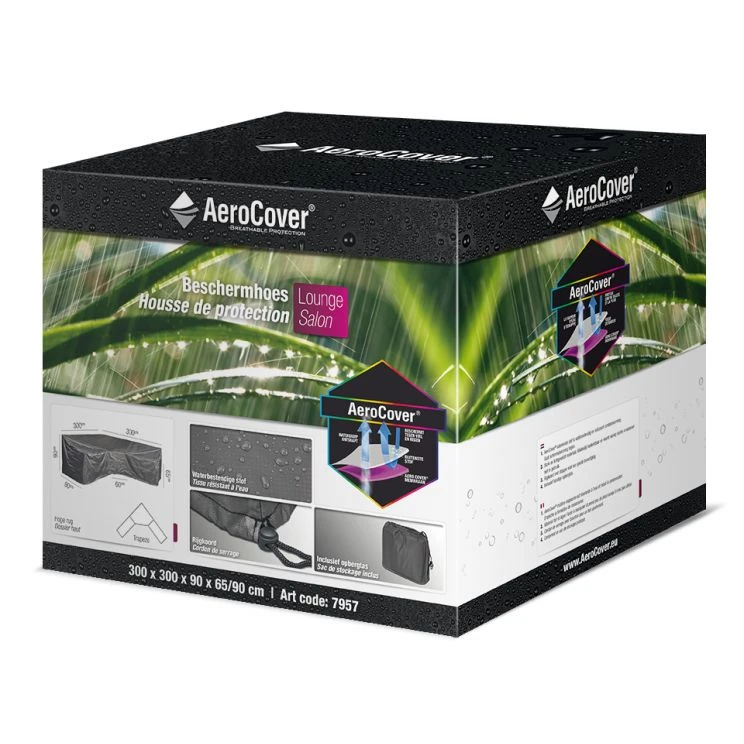 Aerocover Lounge Cover Trapeze 300x300x100 Cm 3 Aerocover Lounge Cover Trapeze 300x300x100 Cm