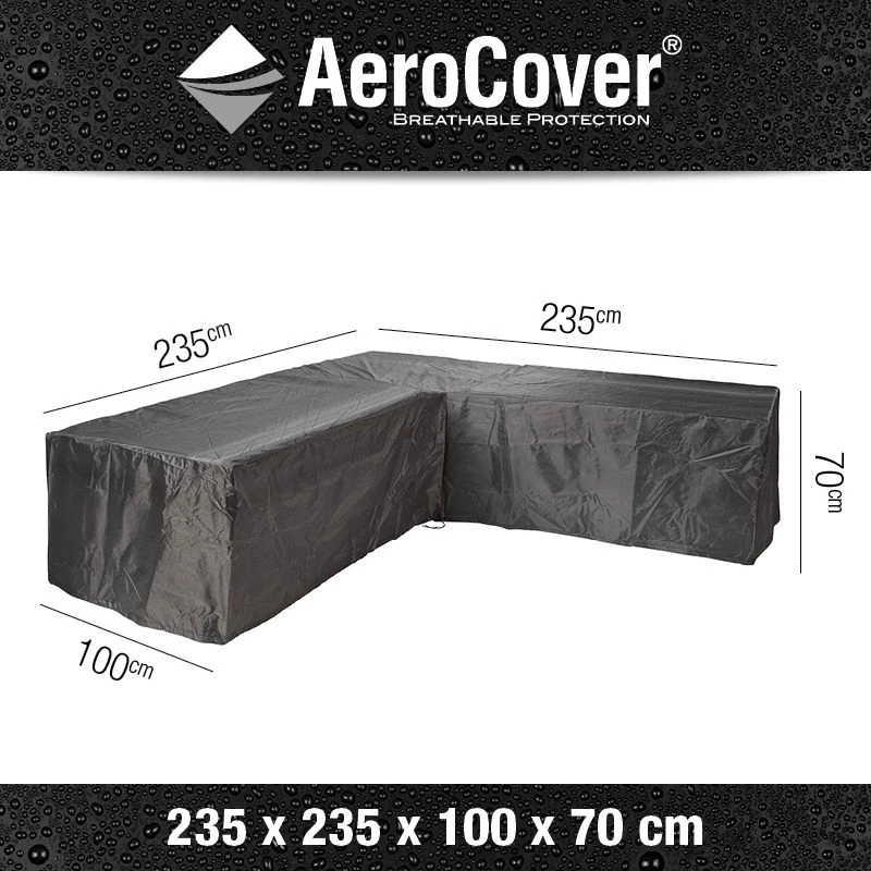 Aerocover Loungeset Hoes Hoek L-vorm 235x235x100 Cm 4 Aerocover Loungeset Hoes Hoek L-vorm 235x235x100 Cm - Afbeelding 2