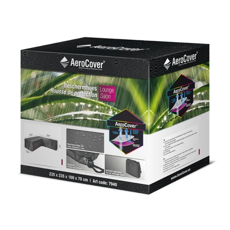 Aerocover Loungeset Hoes Hoek L-vorm 235x235x100 Cm 3 Aerocover Loungeset Hoes Hoek L-vorm 235x235x100 Cm