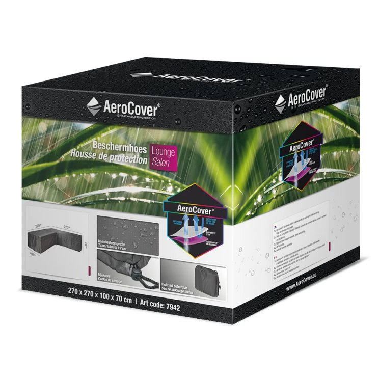 Aerocover Loungesethoes Hoek L-vorm 270x270x100x70 3 Aerocover Loungesethoes Hoek L-vorm 270x270x100x70