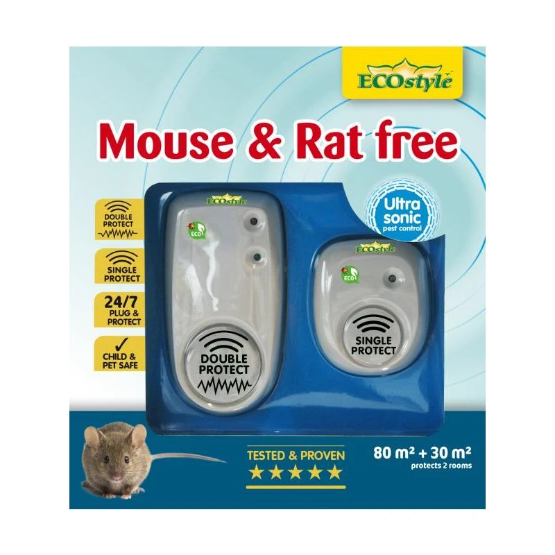 Ecostyle Mouse & Rat Free Duopack 80 M2 + 30 M2 3 Ecostyle Mouse & Rat Free Duopack 80 M2 + 30 M2
