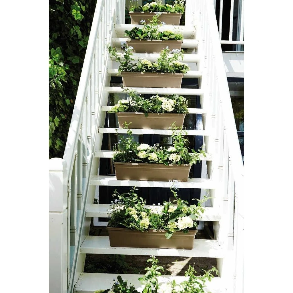 Elho Barcelona Xl Balkonbak 80 Antraciet 5 Elho Barcelona Xl Balkonbak 80 Antraciet - Afbeelding 3