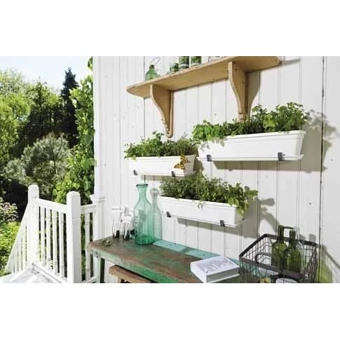 Elho Barcelona Xl Balkonbak 80 Antraciet 4 Elho Barcelona Xl Balkonbak 80 Antraciet - Afbeelding 2