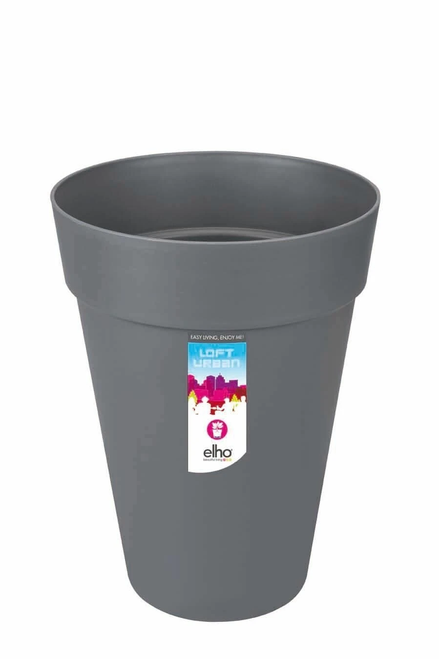 Elho Loft Urban Round High 28 Antraciet 3 Elho Loft Urban Round High 28 Antraciet