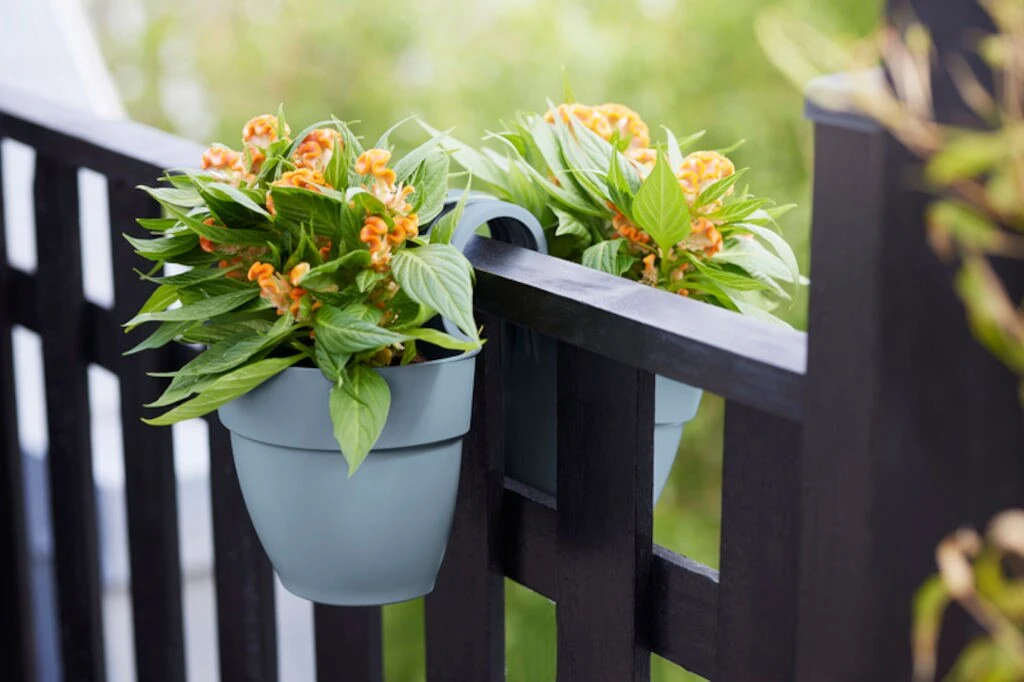 Elho Vibia Campana Flower Twin 21 Vintage Blauw 6 Elho Vibia Campana Flower Twin 21 Vintage Blauw - Afbeelding 4