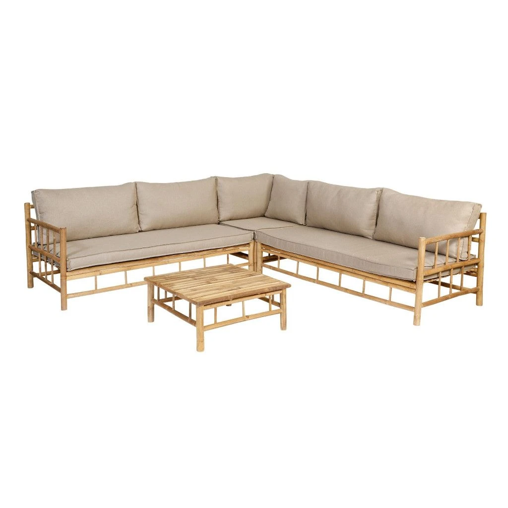 Exotan Bamboo Lounge Hoekset 3 Exotan Bamboo Lounge Hoekset