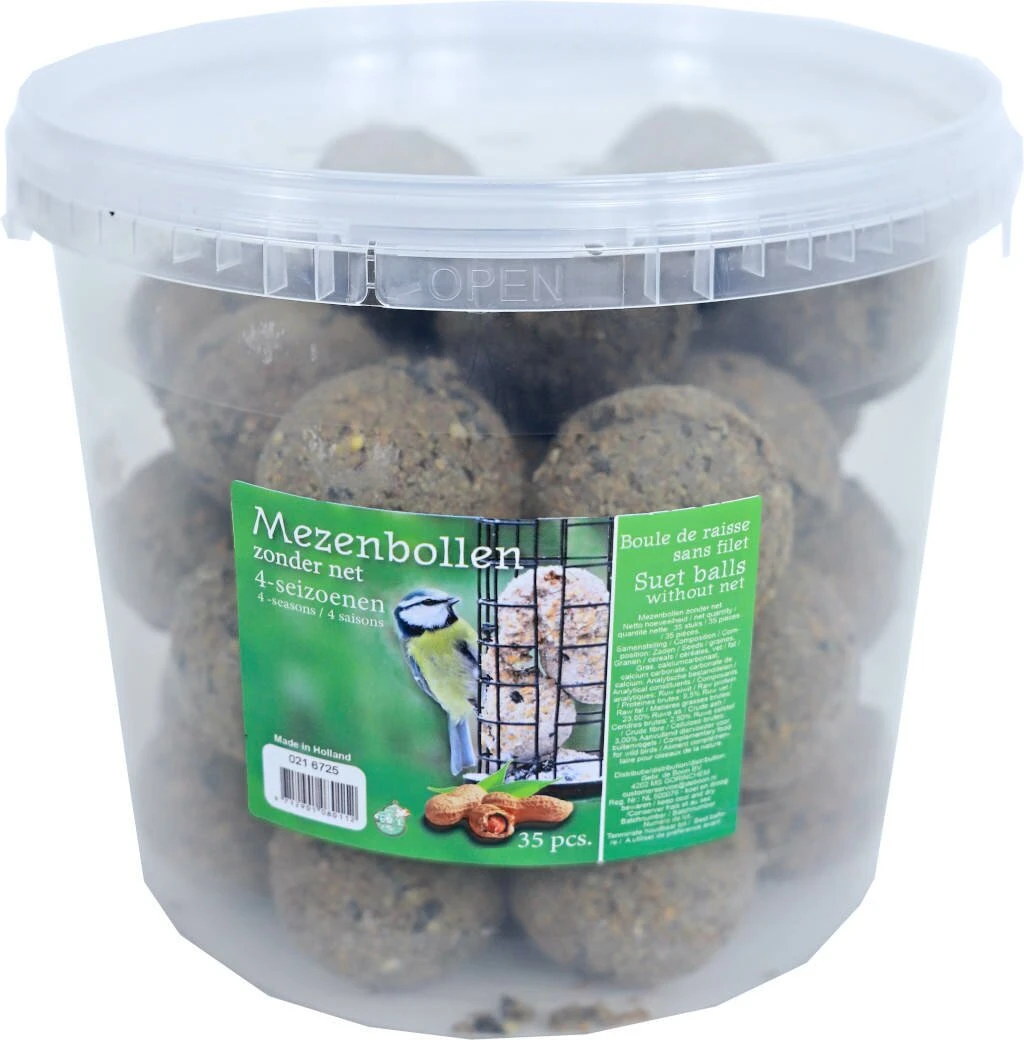 Gebr. De Boon Mezenbollen Zonder Net 4-seizoenen Emmer 35 Stuks 3 Gebr. De Boon Mezenbollen Zonder Net 4-seizoenen Emmer 35 Stuks