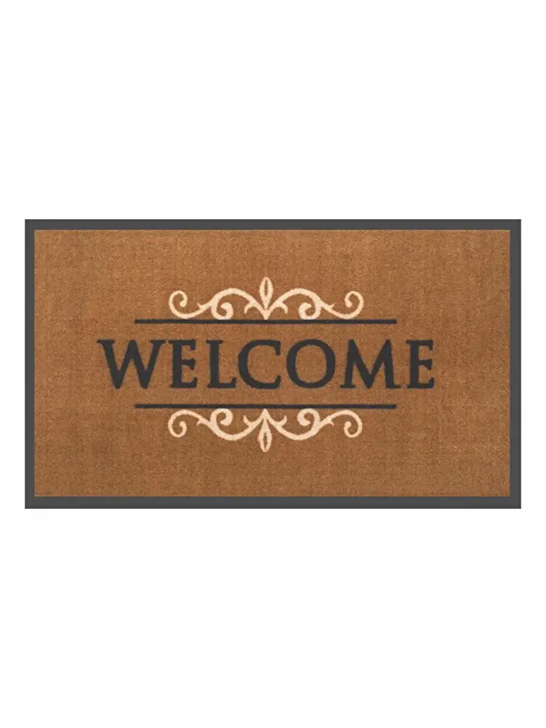 Hamat Mondial Schoonloopmat 45x75 Cm Classic Welcome 3 Hamat Mondial Schoonloopmat 45x75 Cm Classic Welcome
