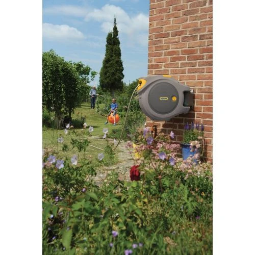 Hozelock Auto Reel Wandslangbox 20 Meter Grijs 4 Hozelock Auto Reel Wandslangbox 20 Meter Grijs - Afbeelding 2
