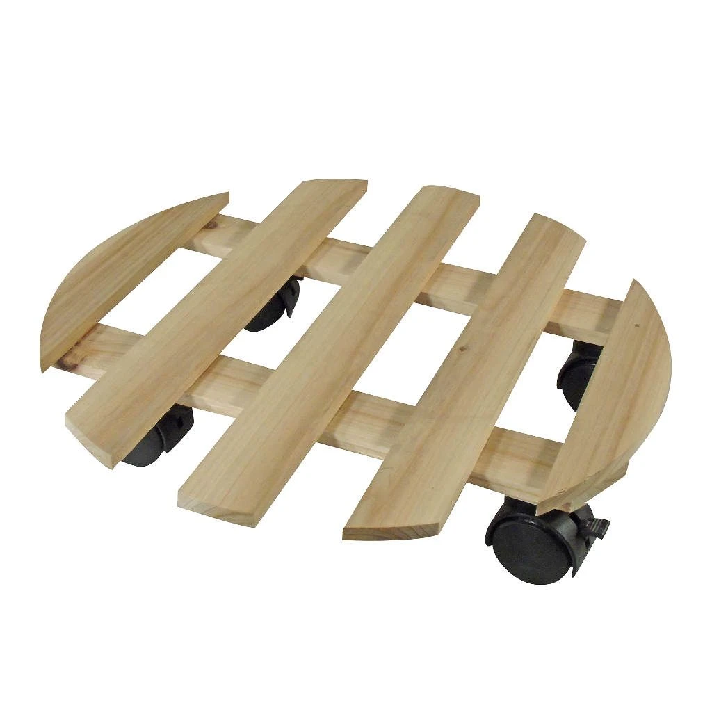 Nature Planttrolley Hout 35 Cm Rond 3 Nature Planttrolley Hout 35 Cm Rond