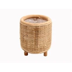 Van Der Leeden Rotan Webbing Bloempot 14 Cm Naturel