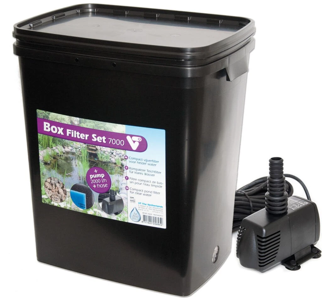 Vijvertechniek Box Filter 7000 + Pomp 3 Vijvertechniek Box Filter 7000 + Pomp