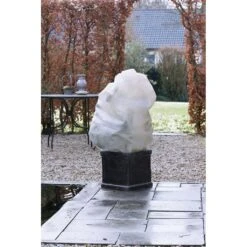 Nature Winterafdekhoes Met Koord H 1,5 Meter D 75 Cm Beige