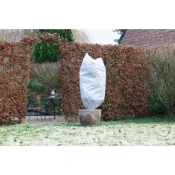 Nature Winterafdekhoes Met Koord H 1 Meter D 50 Cm Wit